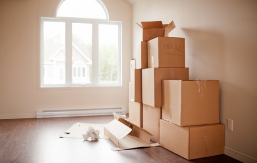 Unpacking household essentials after a move in Tooting
