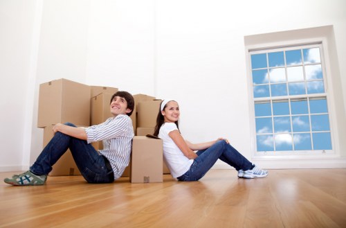Local movers loading household items near Tooting properties