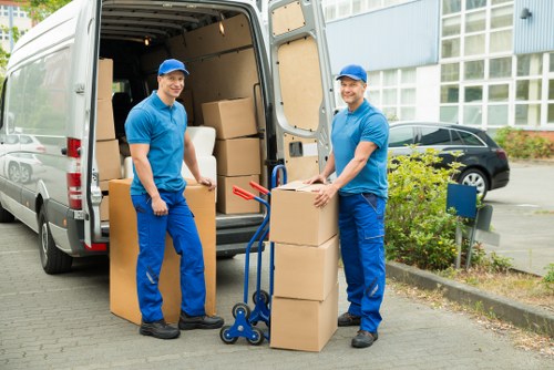 Business relocation planning materials for an office move in Tooting