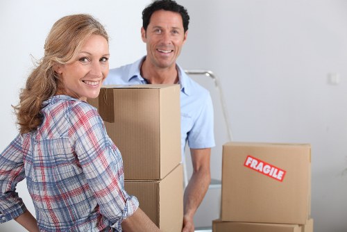 Removal van supporting a student flat move in South West London