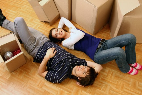 Professional movers maintaining a safe and organised relocation process